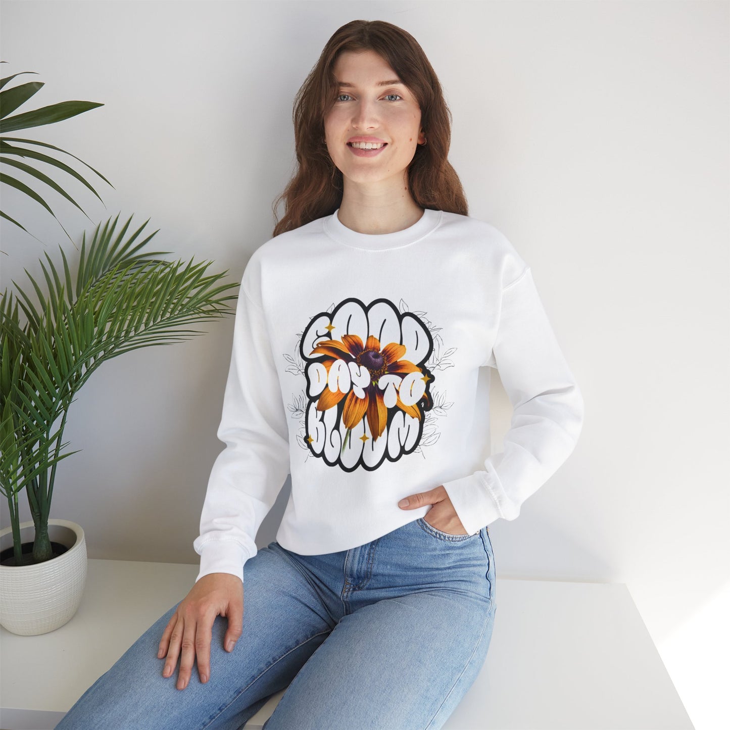 Bloom Sweatshirt, Floral Sweater, Spring Jumper, Garden Theme Pullover, Flower Design Shirt