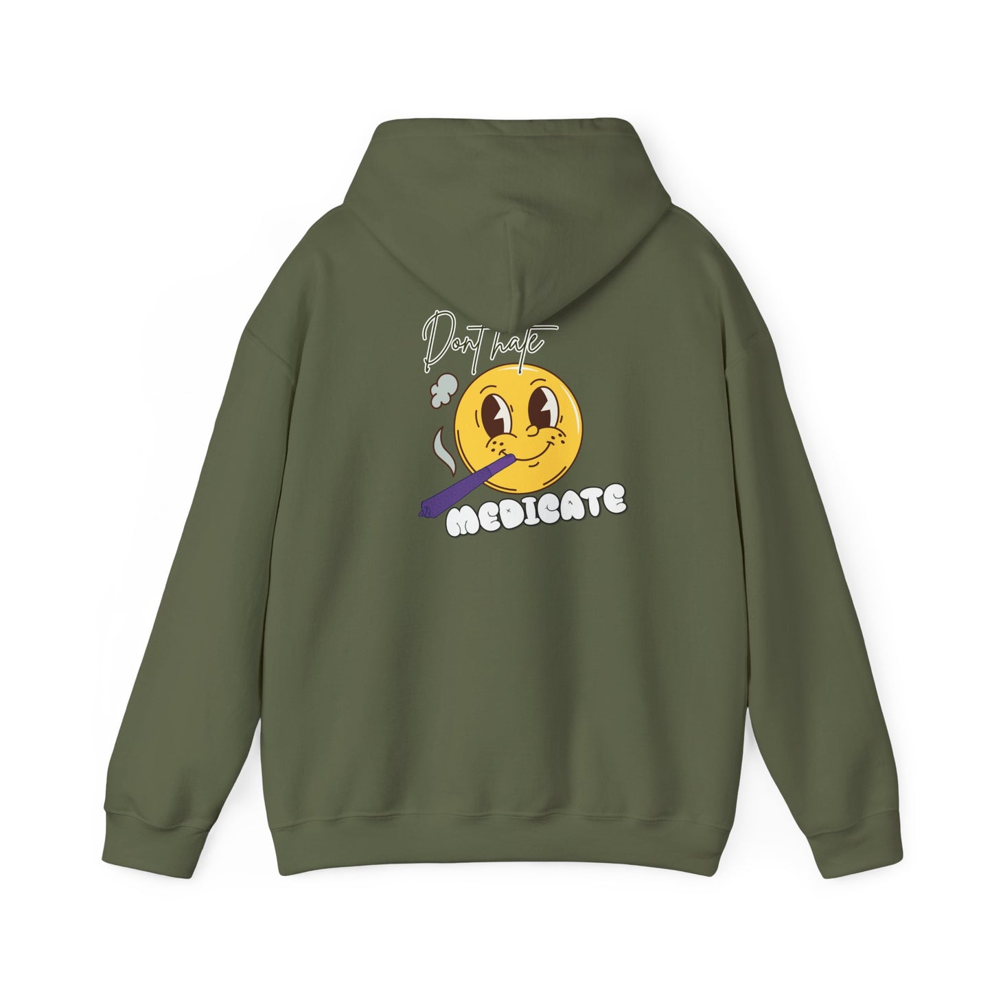 Hoodie, Don't Hate Medicate, Stoner Gift, Funny Weed Sweatshirt, Marijuana Hooded Jumper, Weed Lover, Cannabis Apparel