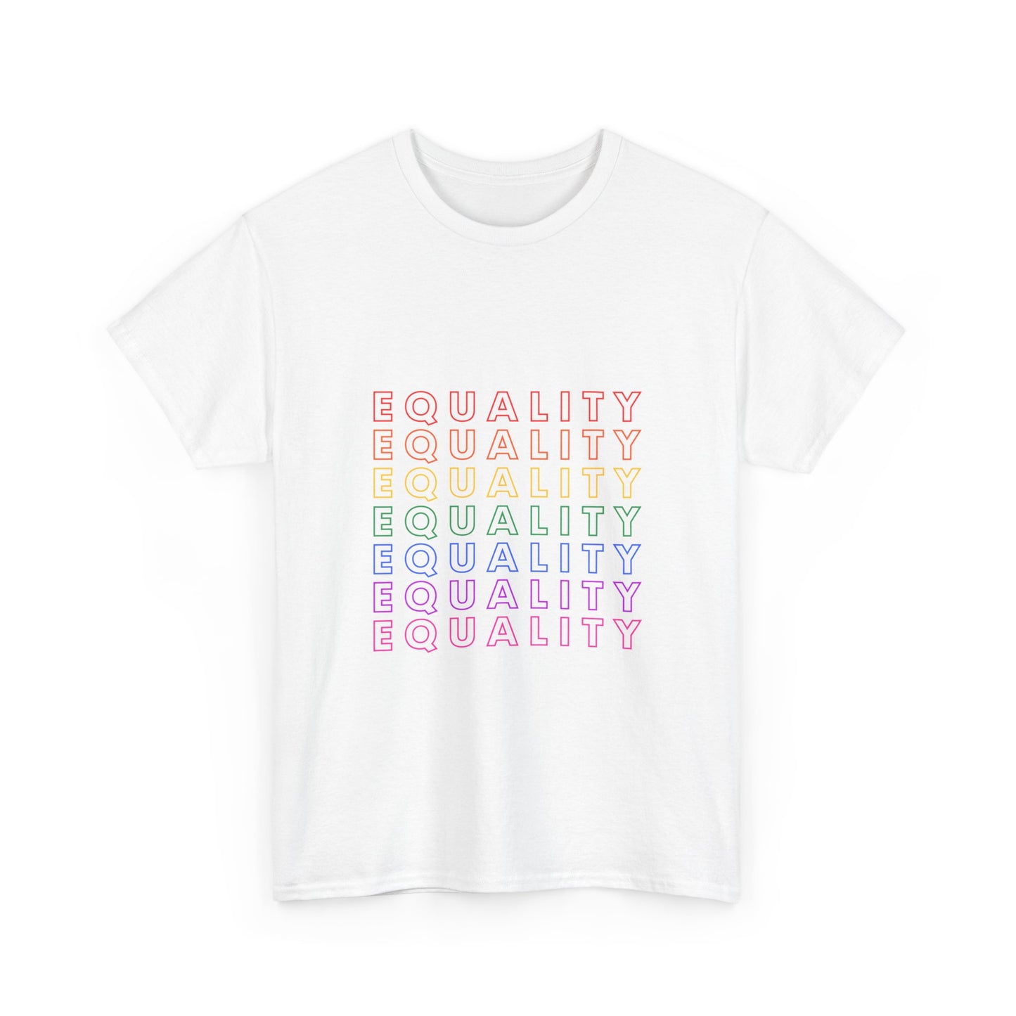 LGBTQ+ Equality Tee, Gay Pride Shirt, Rainbow T-Shirt, Activist Apparel, LGBTQ Rights Top